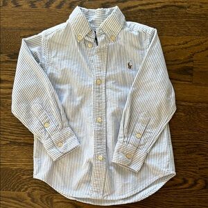 Ralph Lauren Striped Blue Kids Shirt